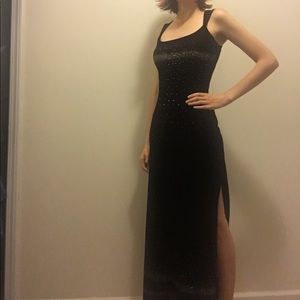 Black Velvet Sparkle Dress